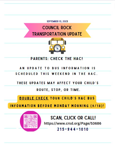 September 15-17 Transportation Update to the HAC